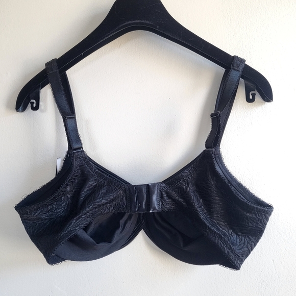New WACOAL Jacquard Non-Padded Seamless Black Underwire Bra #855367 NWT Size 34D - Picture 10 of 13